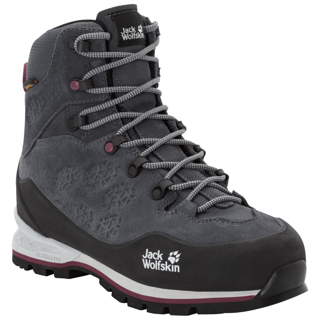 Jack Wolfskin WILDERNESS XT TEXAPORE MID Chaussures Femme Gris Foncé - PSEMYFB-39